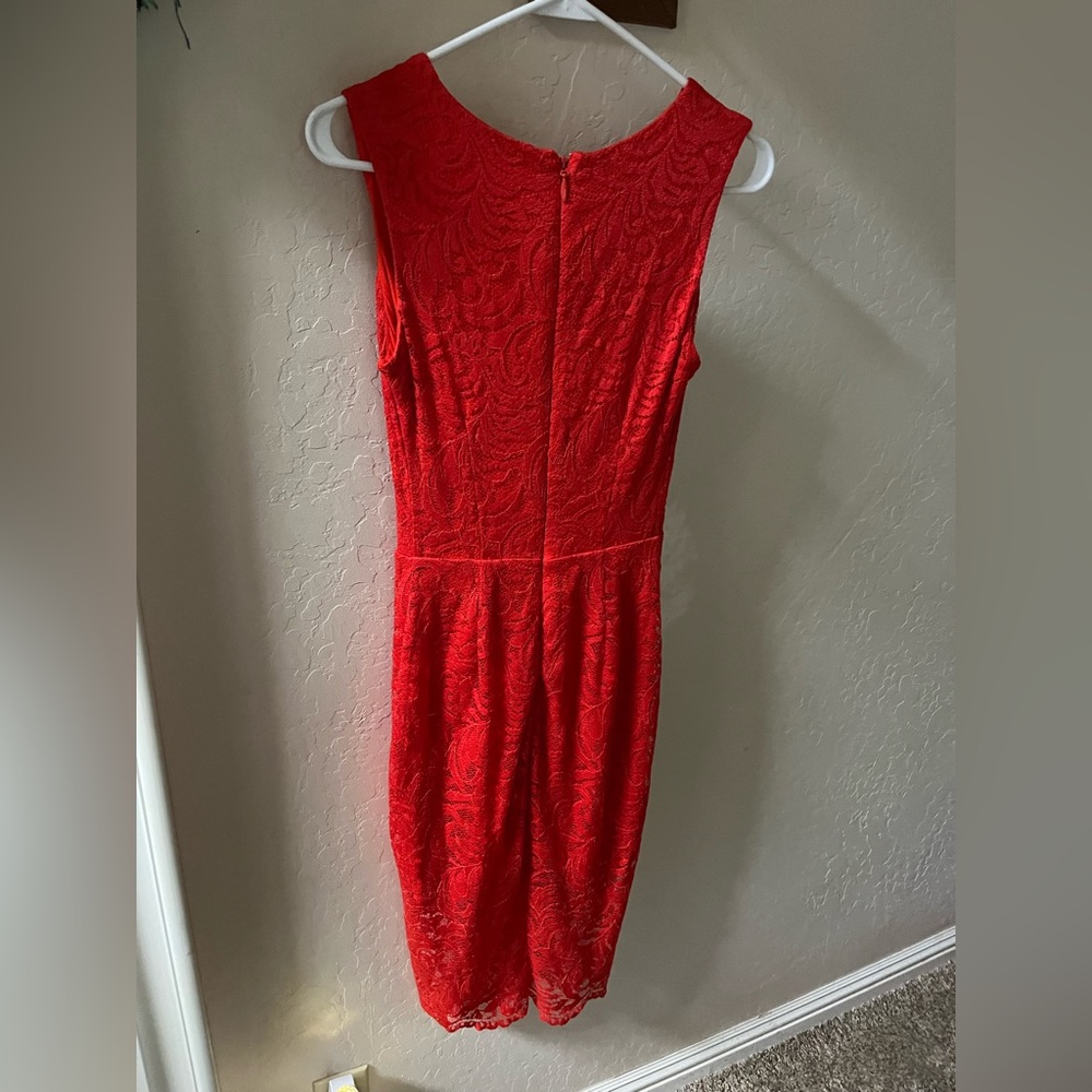 Bebe Womens XS cocktail dress (lace and silk/polyester)